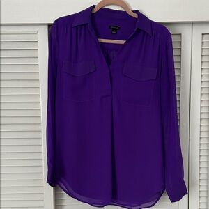 Ann Taylor Purple Camp Shirt